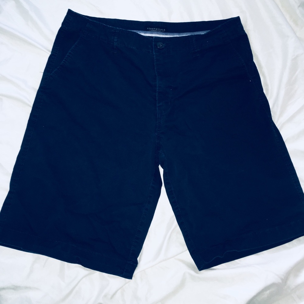 Navy Blue Aeropostale Chino Shorts